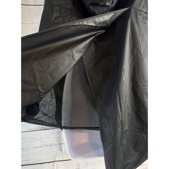 Ivy Park Black Reflective Athletic Hooded Running Vest  Size Medium Sporty - Picture 7 of 16